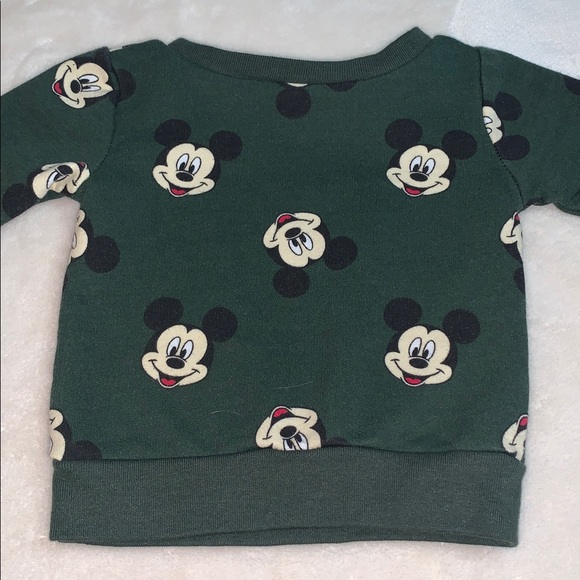 Disney Mickey Mouse Dark Green 2 pc. Jogger Set 3-6M - Picture 9 of 9